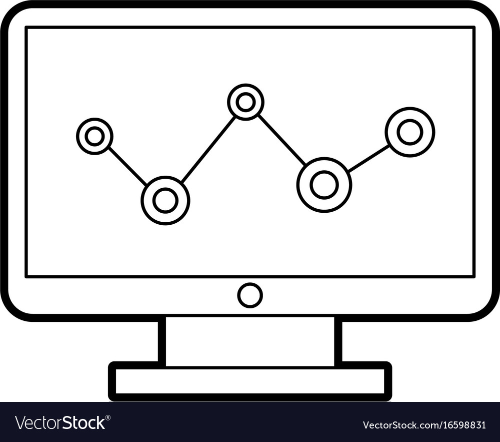Computer desktop with statistics