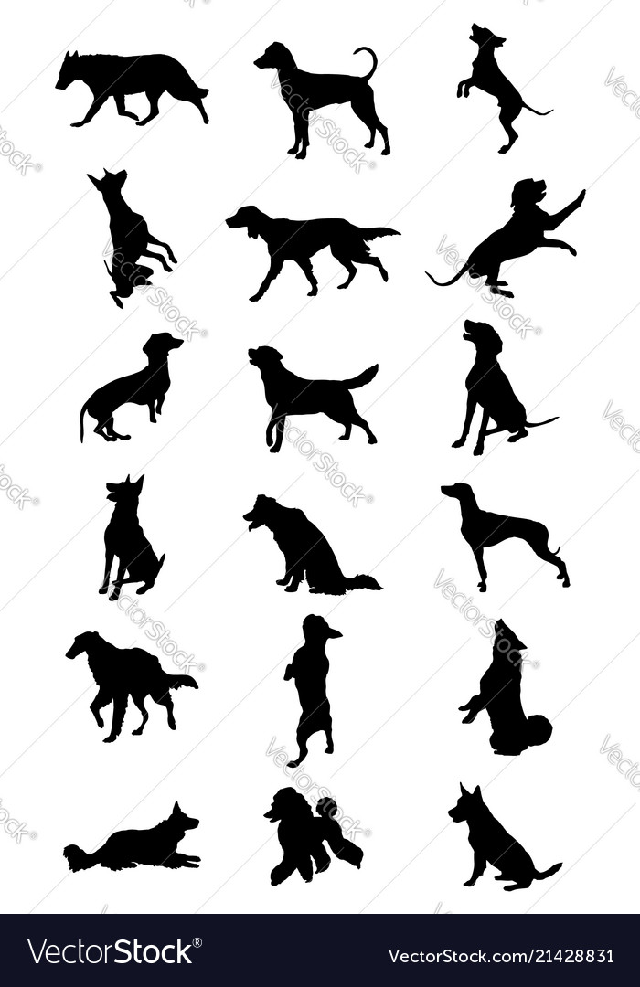 Dog Breed Silhouettes - Motion