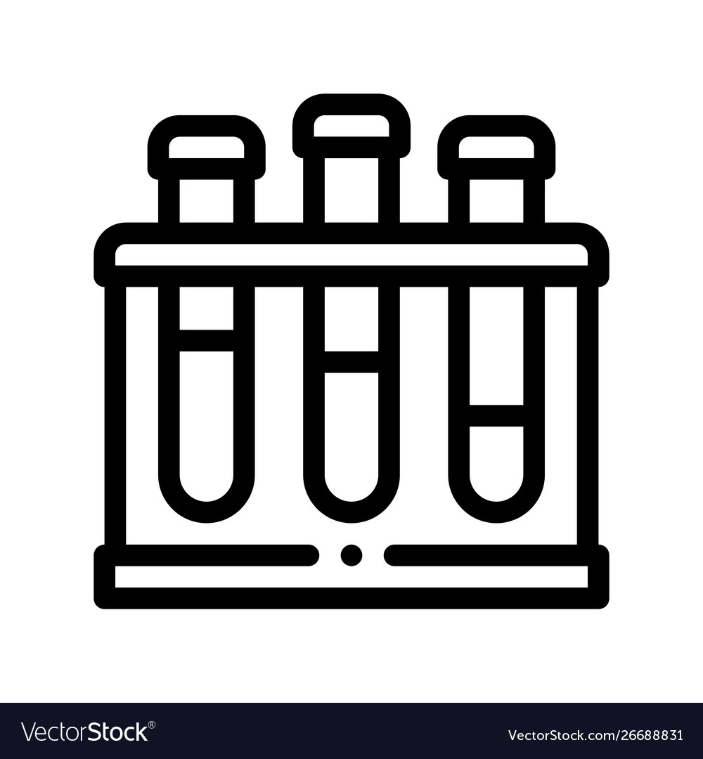 Flask with pathogen analysis sign icon Vector Image Flask with pathogen analysis sign icon