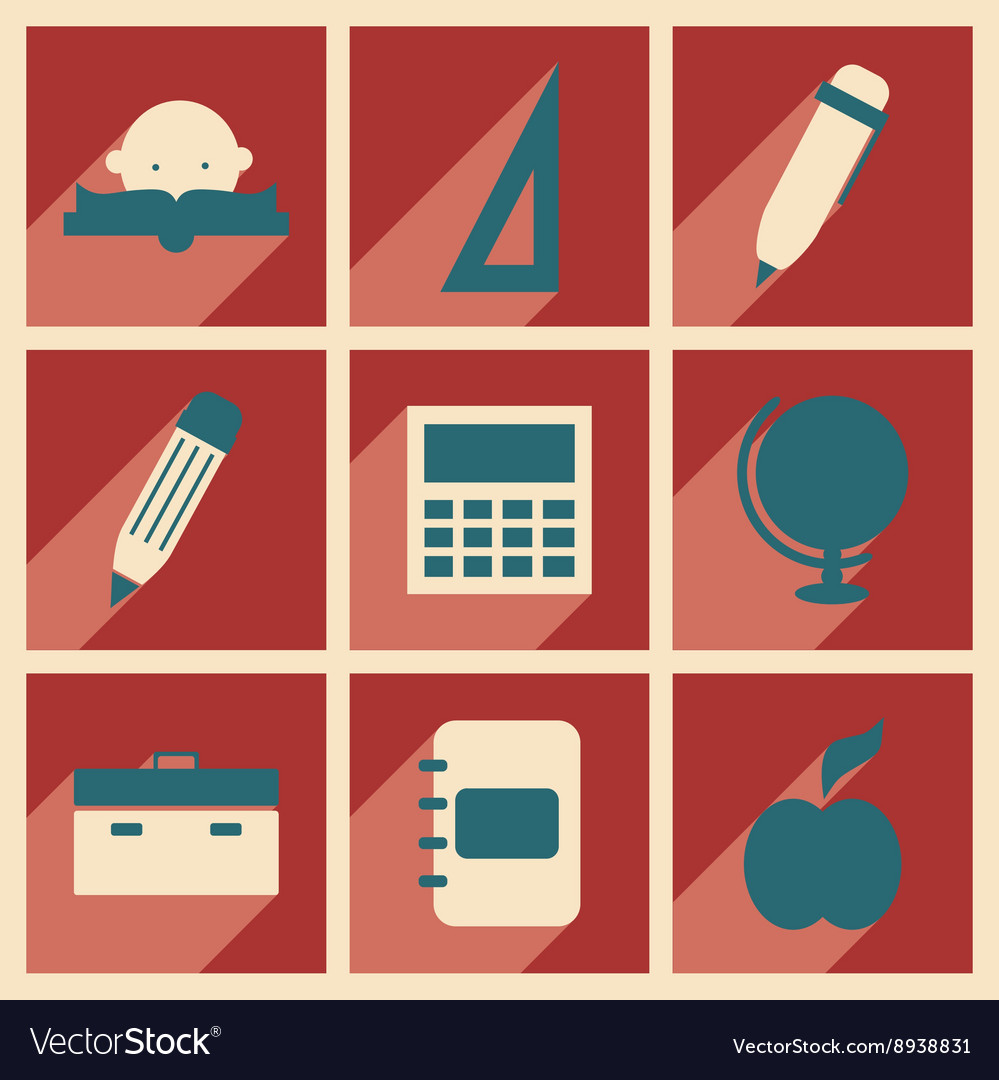 Flat with shadow concept and mobile application