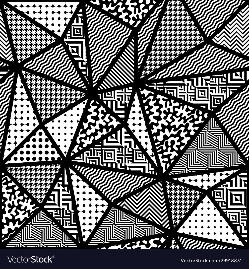 Geometric abstract pattern in low poly style