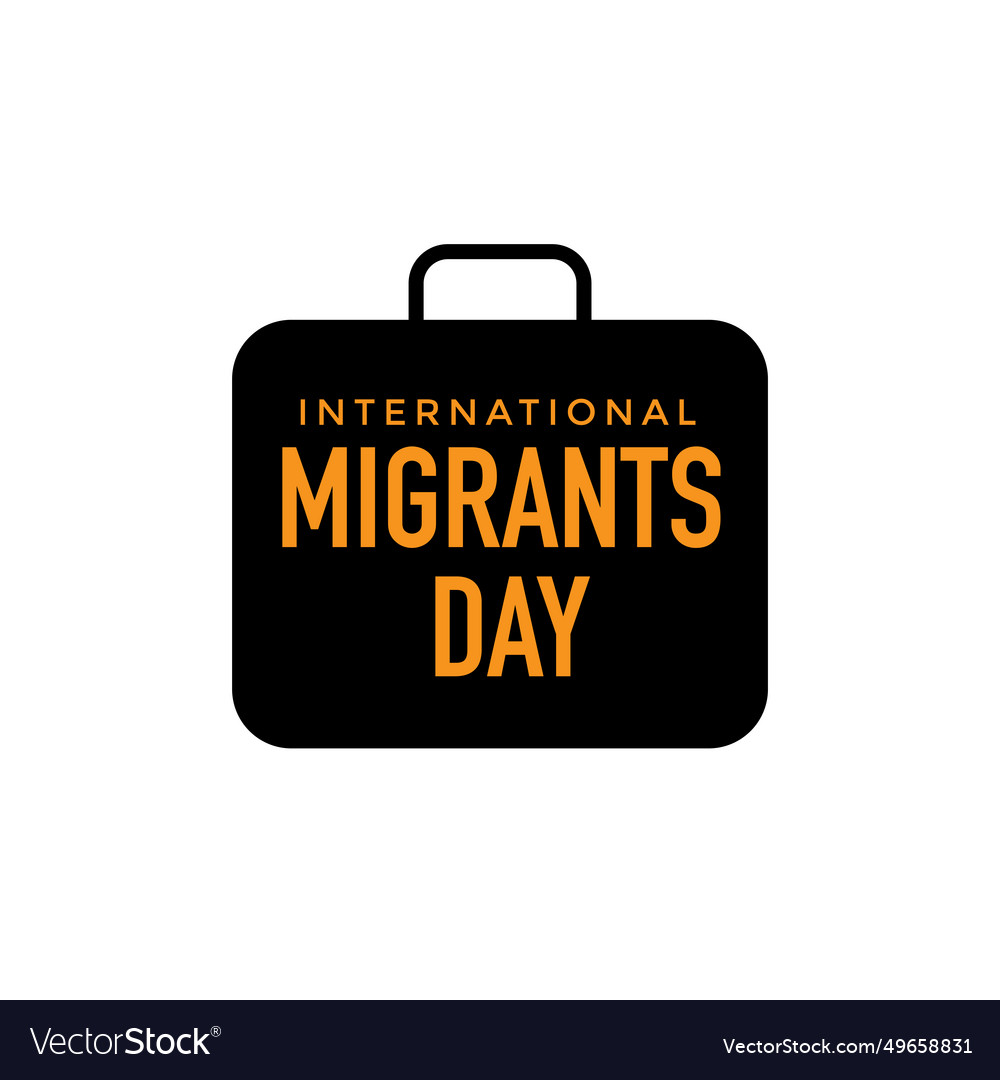 International migrants day on december 18 poster