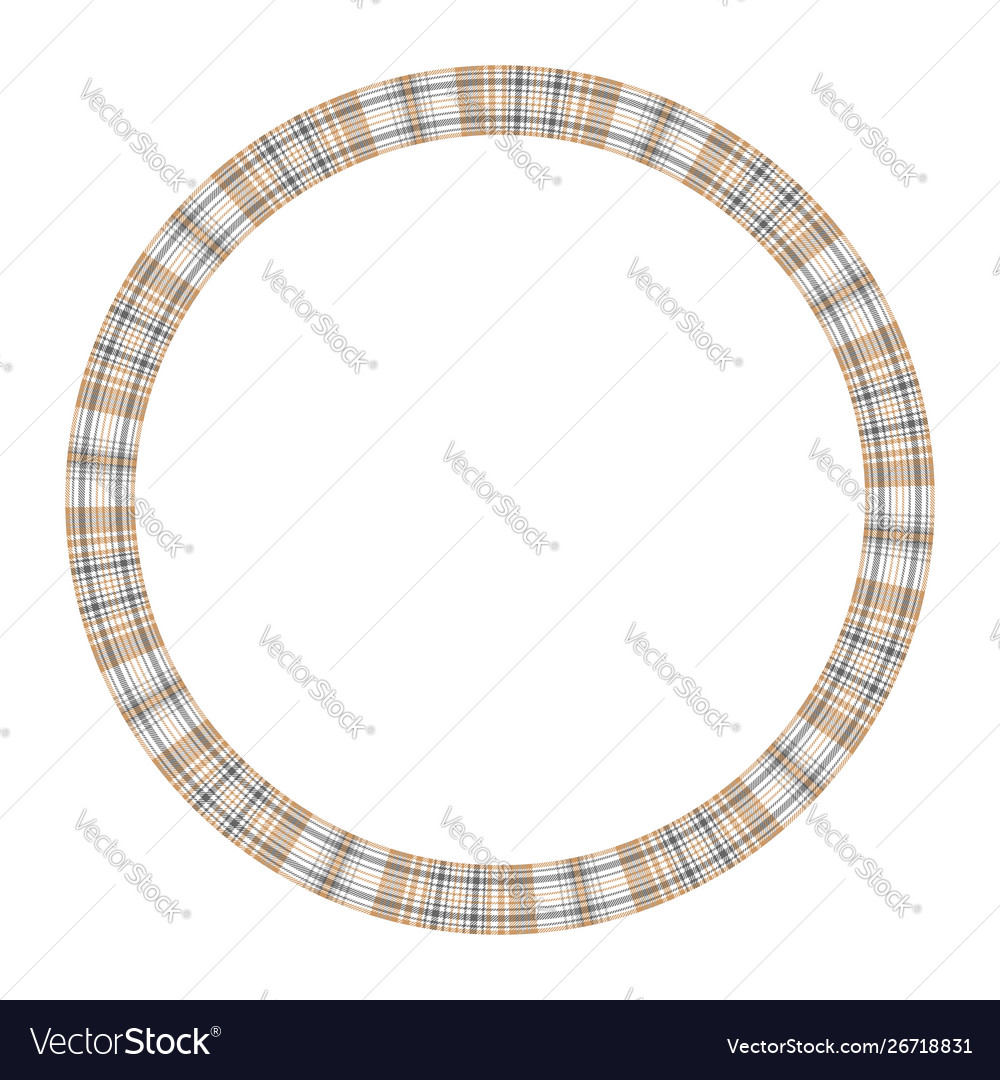 Round frame vintage pattern design template