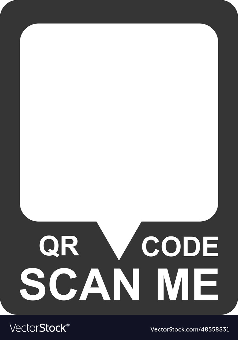 Scan me qr code template smartphone mobile app