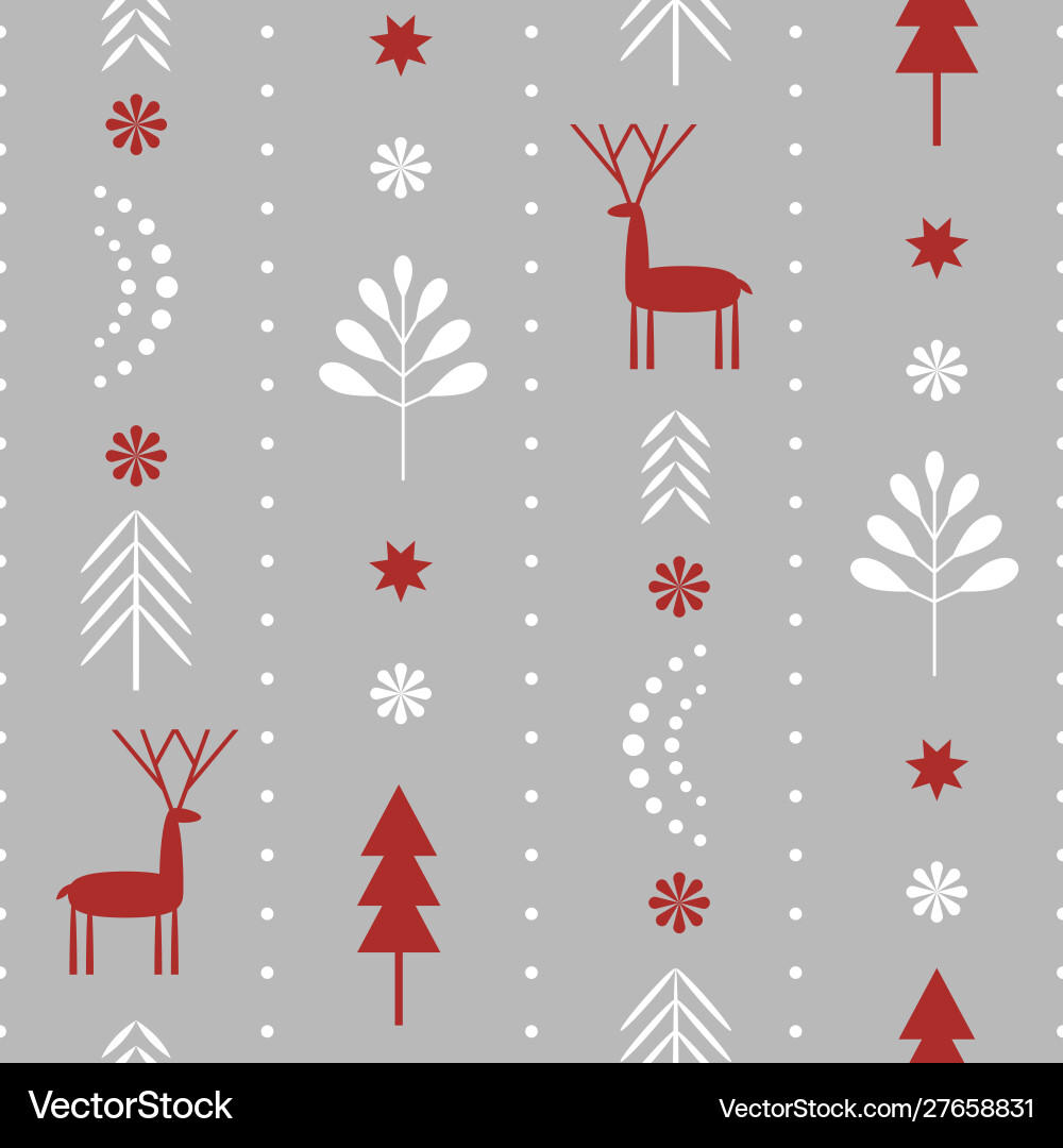 Seamless christmas pattern Royalty Free Vector Image