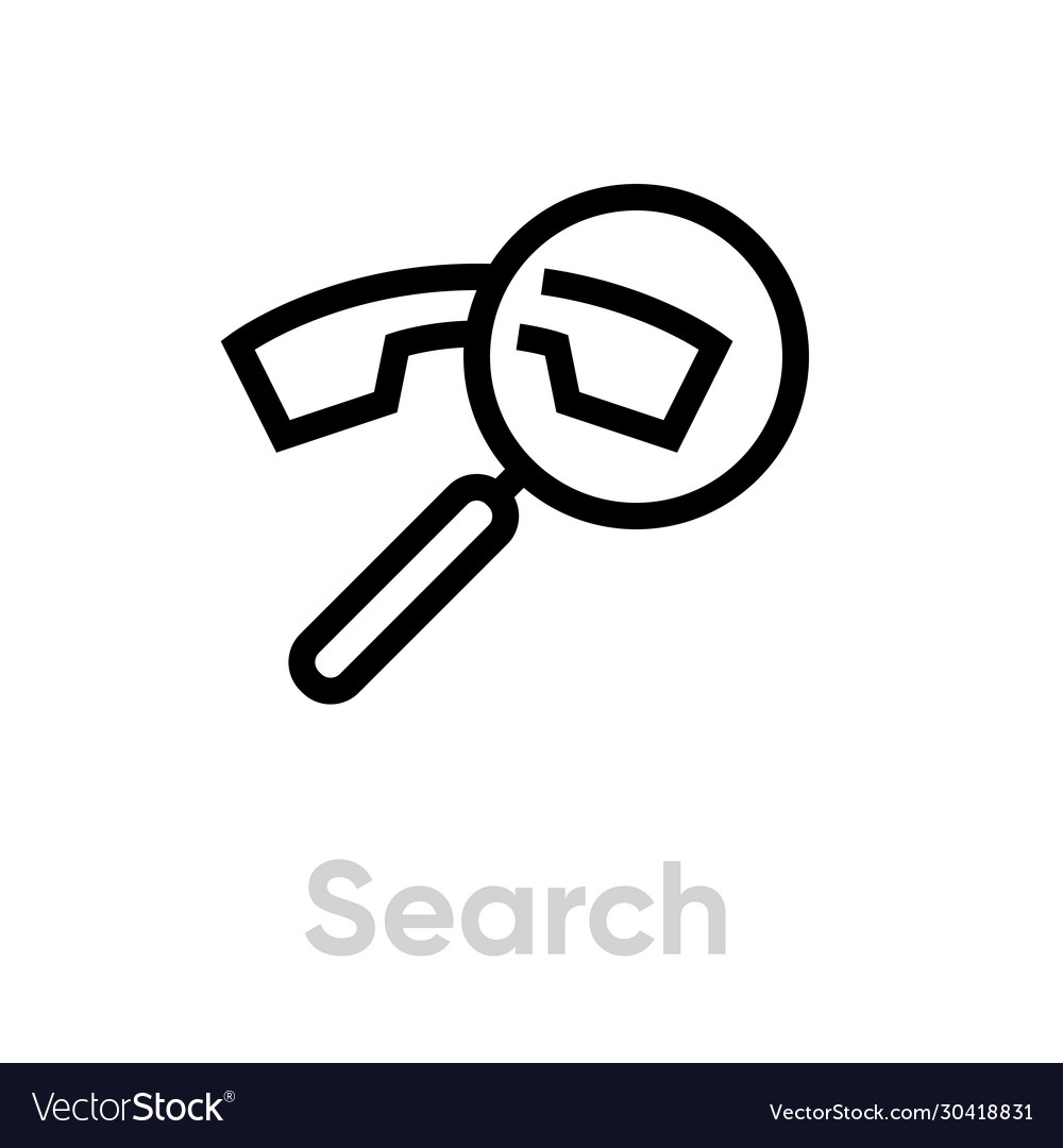 Search call phone icon editable line