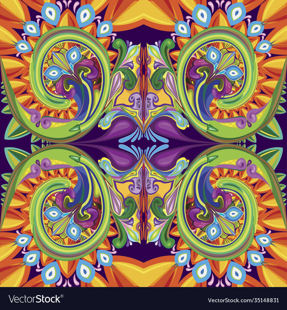 Tracery colorful pattern