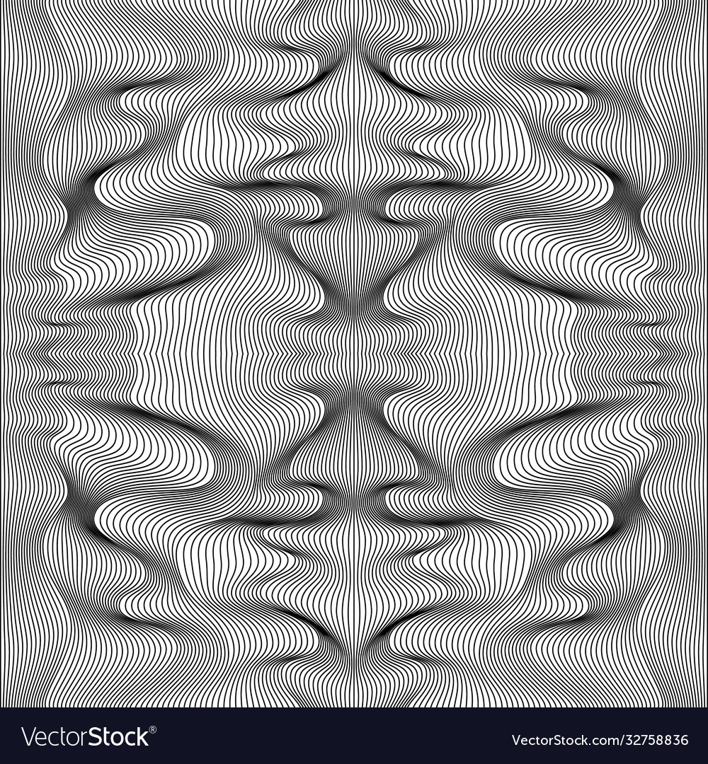 Abstract lines pattern waves background vector image Abstract lines pattern waves background