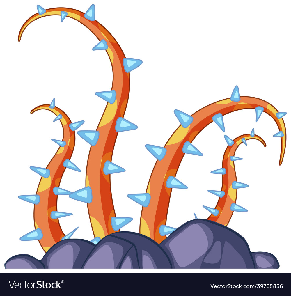 Alien outer space objects on white background vector image Alien outer space objects on white background