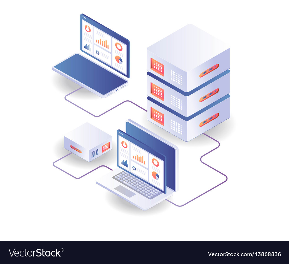 Analyze server data with computers and smartphones