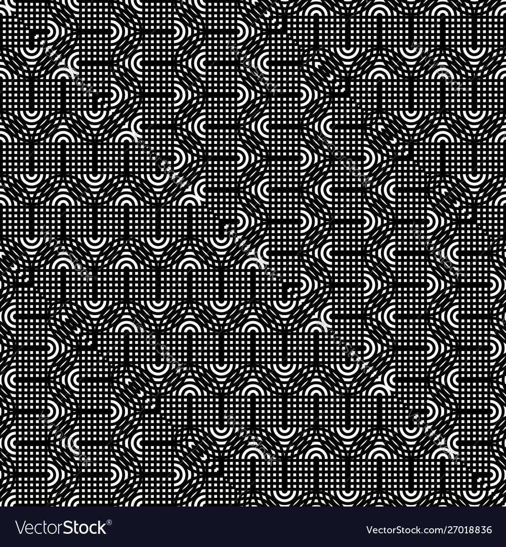 Design seamless monochrome grid pattern