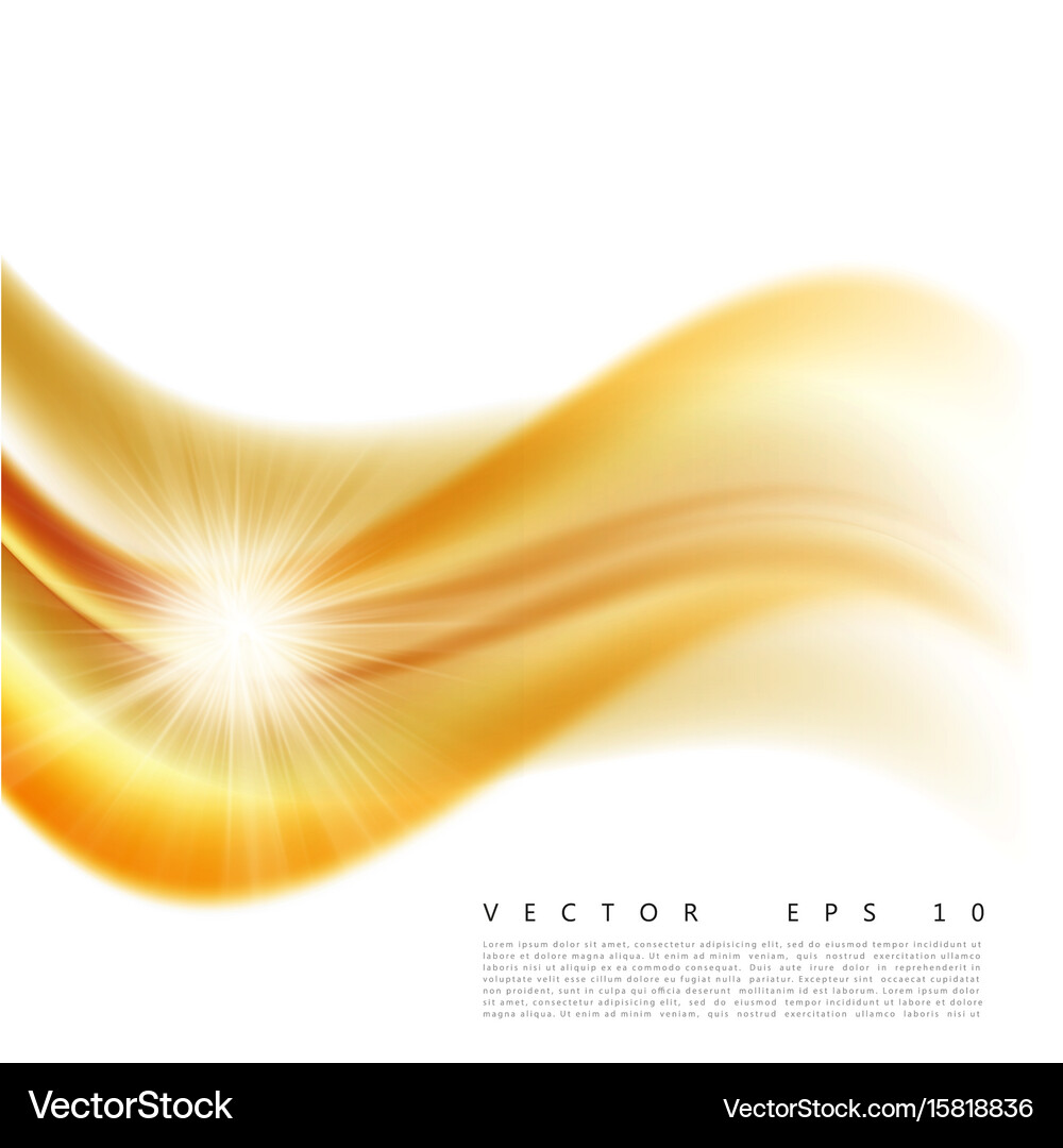 Dynamic Orange Wavy Background Royalty Free Vector Image