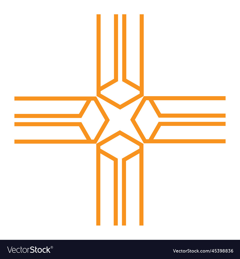 Modern geometric hexagonal shape design