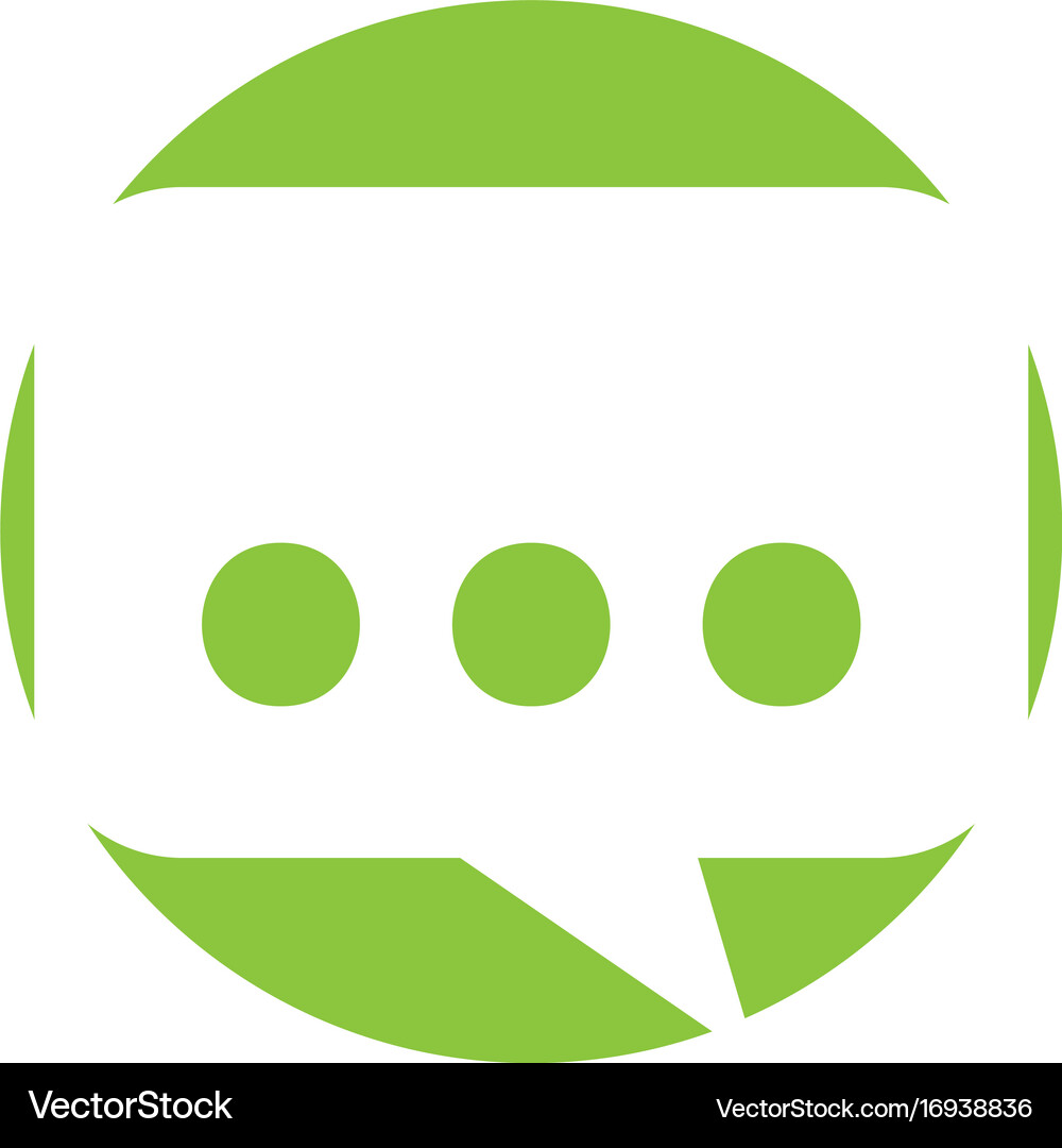 Speech bubble isolated icon Royalty Free Vector Image