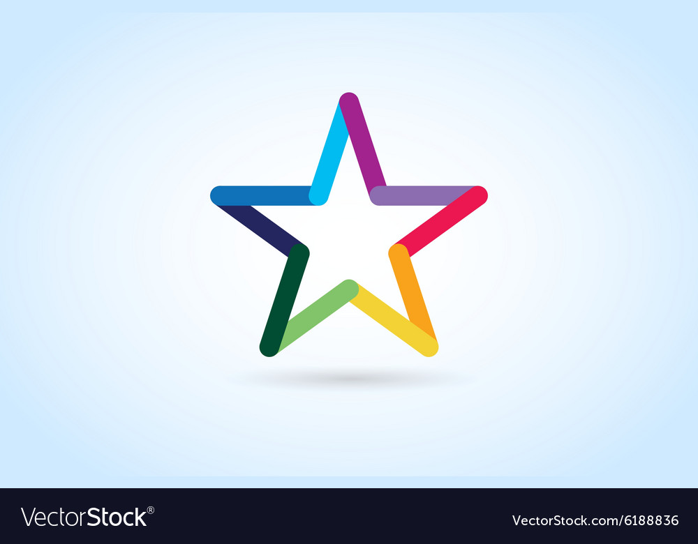 Star logo icon leader boss Royalty Free Vector Image