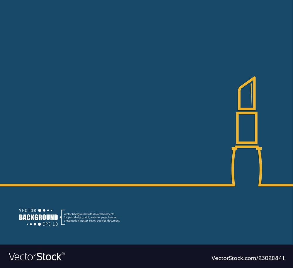 Abstract creative concept line draw