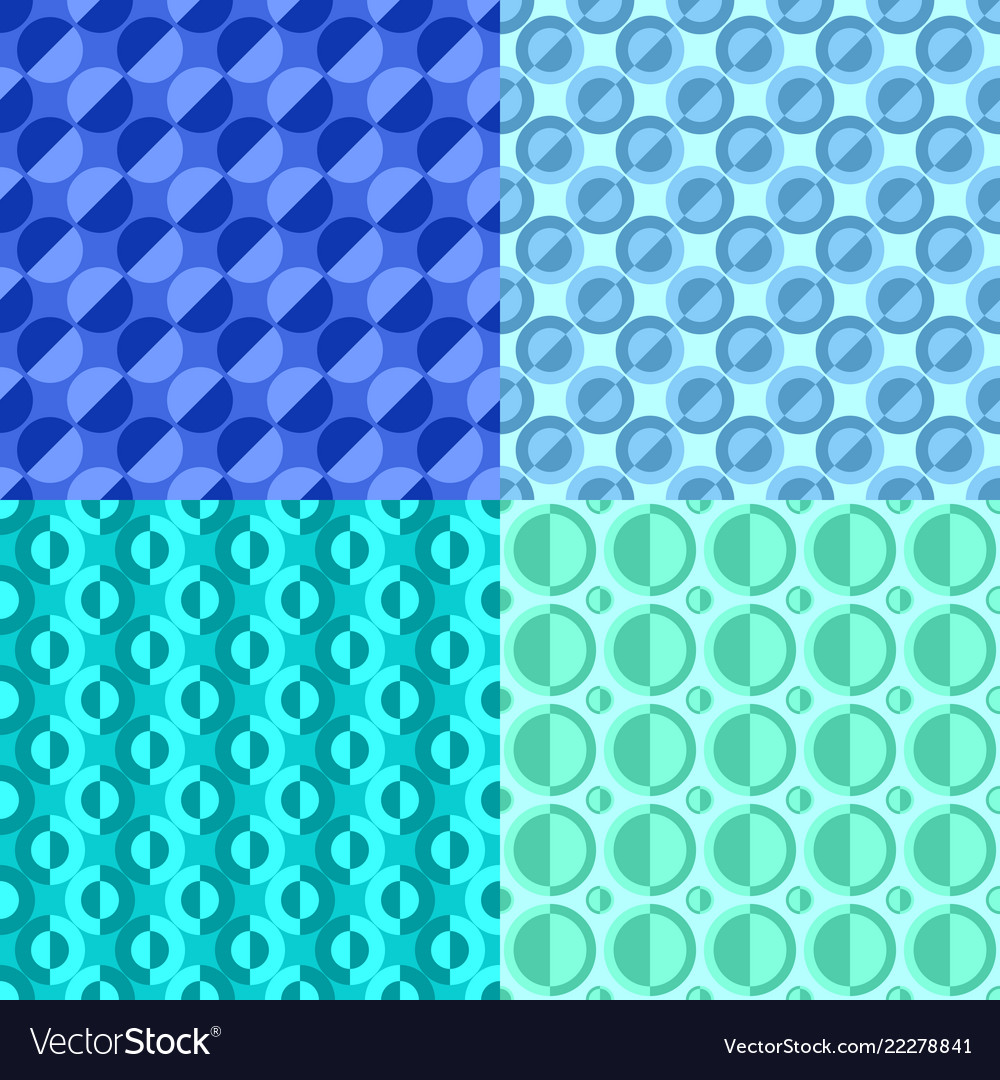 Abstract repeating pattern set - circle design