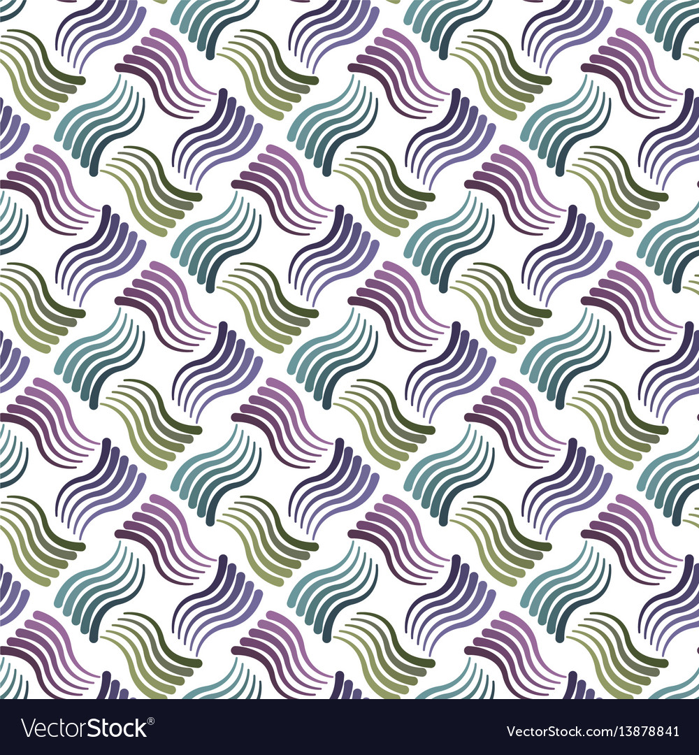 Abstract wavy seamless pattern vector image Abstract wavy seamless pattern