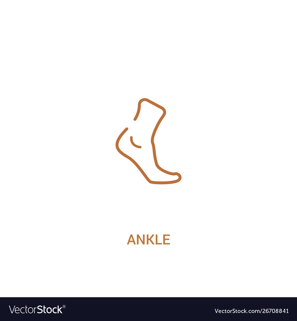 Ankle Icon - Simple Line Art