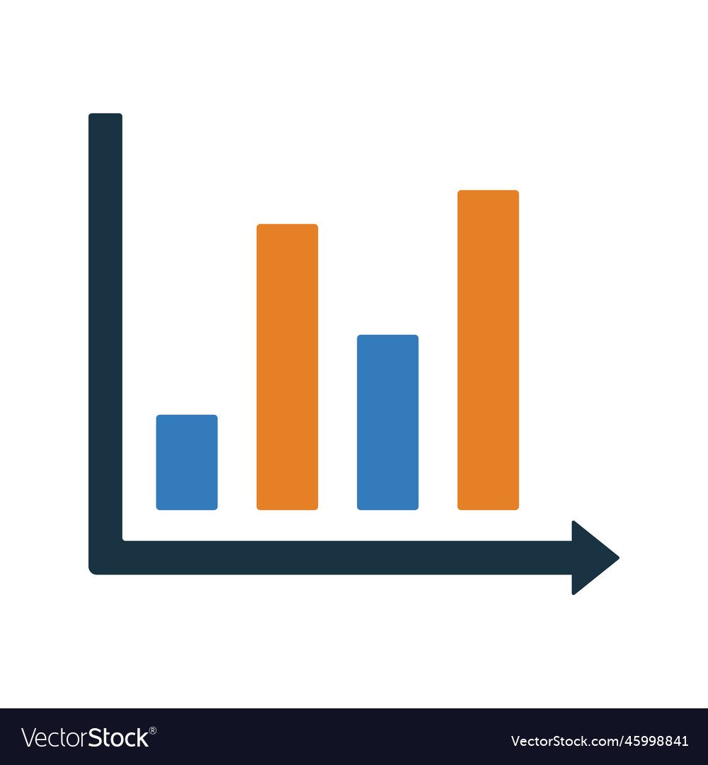 Bar chart graph icon
