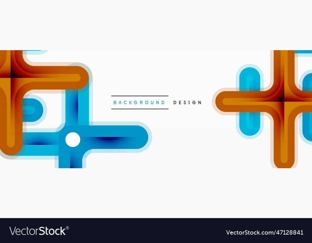 Cross line background minimal geometric template Vector Image Cross line background minimal geometric template