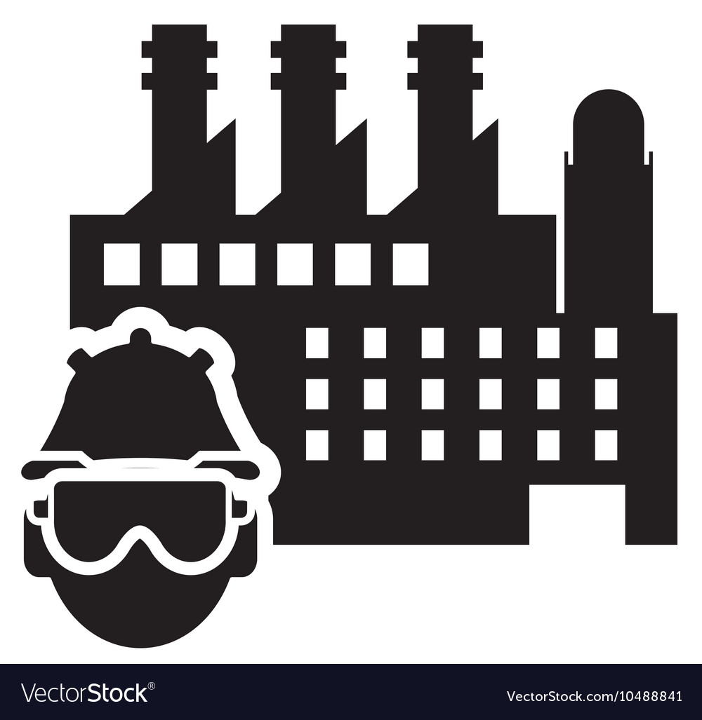 Factory worker icon