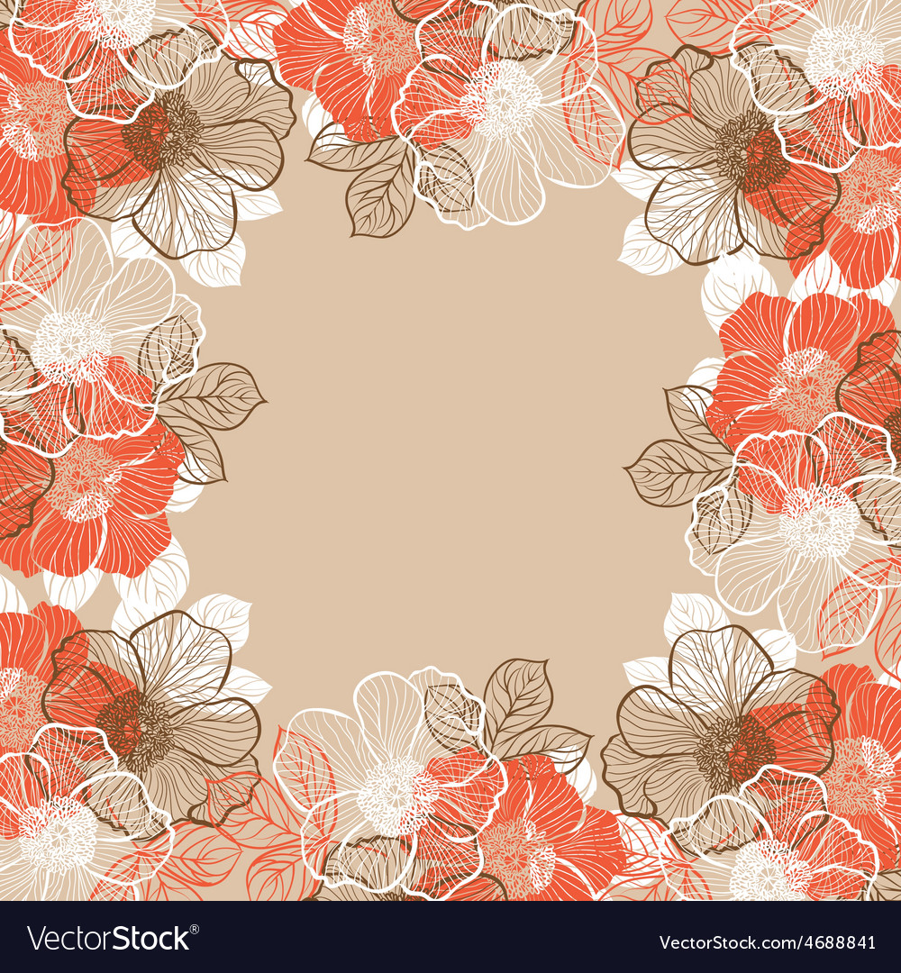 Floral background with flowers of peony