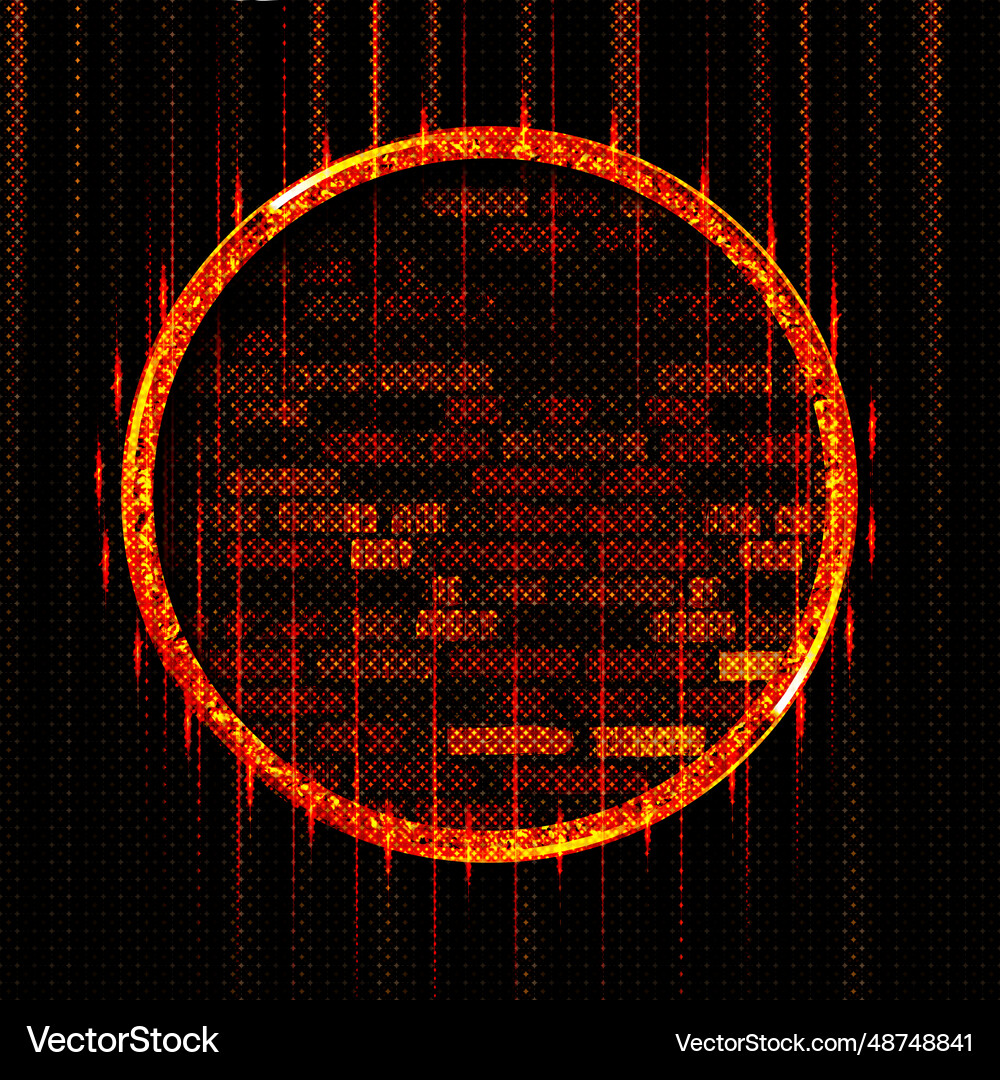 Golden round frame Royalty Free Vector Image - VectorStock