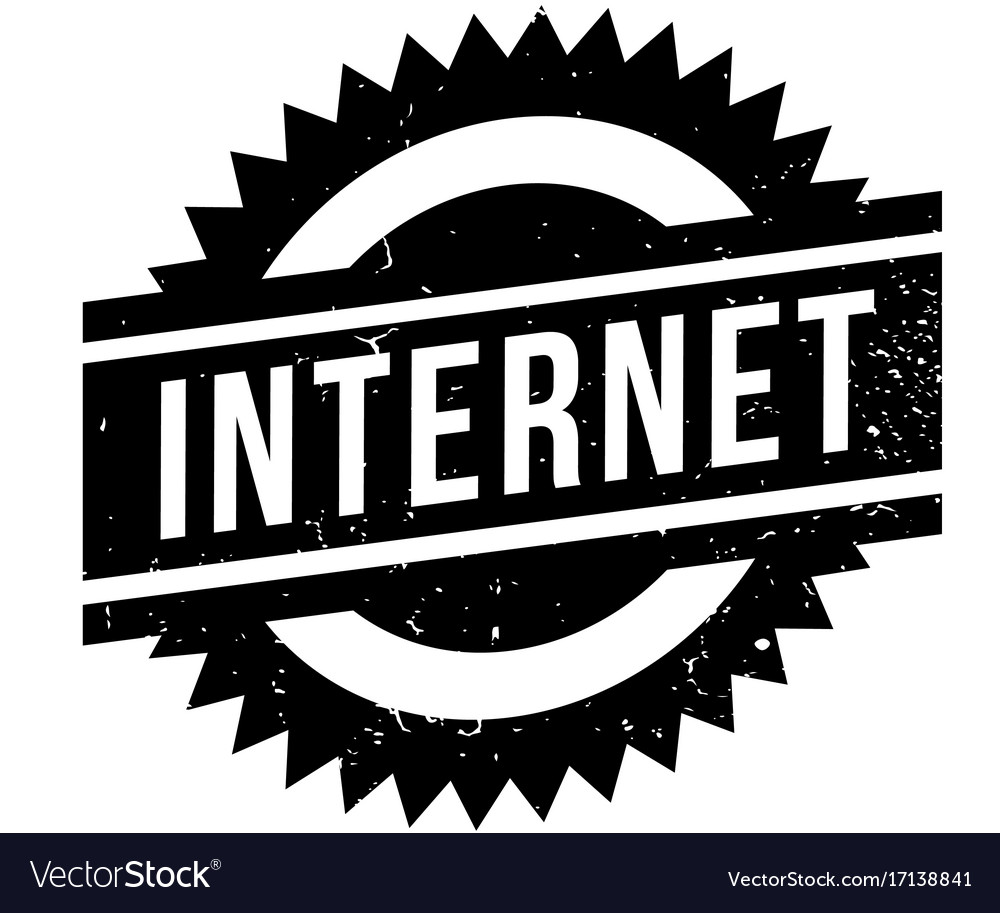 Internet rubber stamp Royalty Free Vector Image