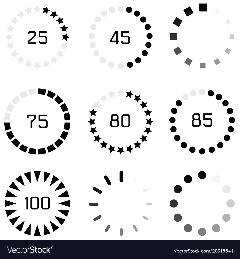 Loading icon set