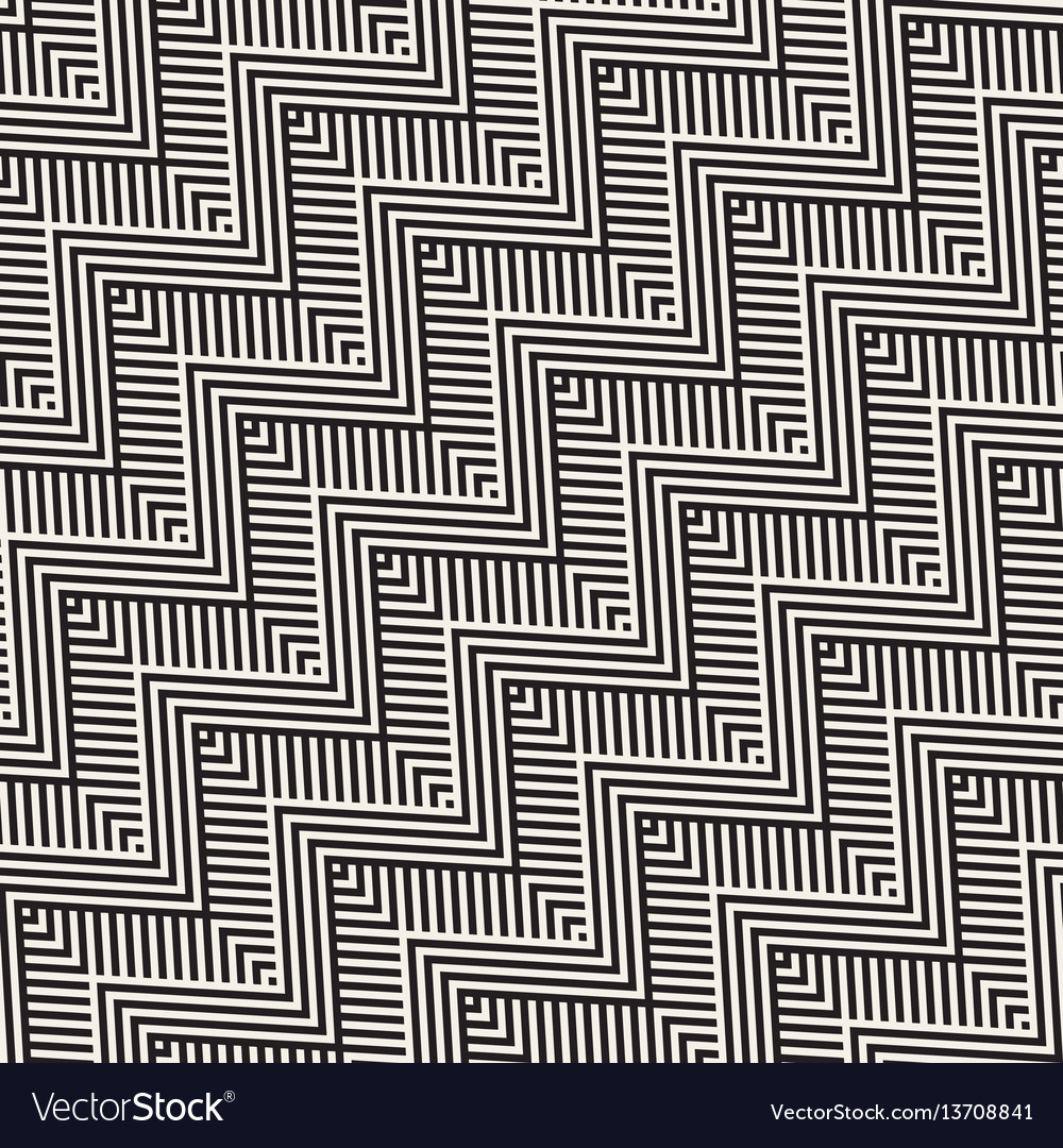 Monochrome Zigzag Pattern