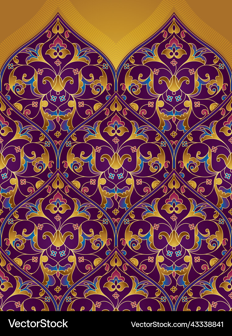 Seamless pattern in eastern style Royalty Free Vector Image