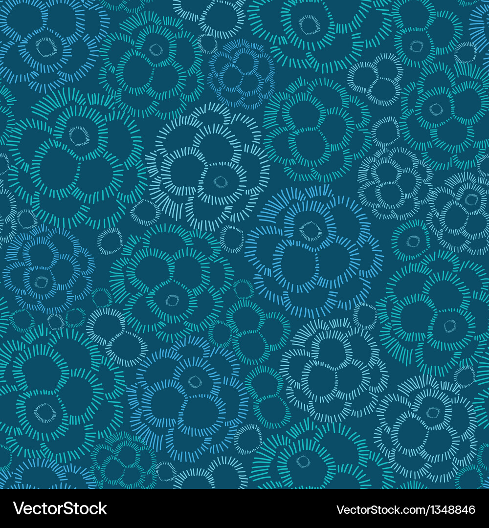 Abstract underwater plants seamless pattern Vector Image