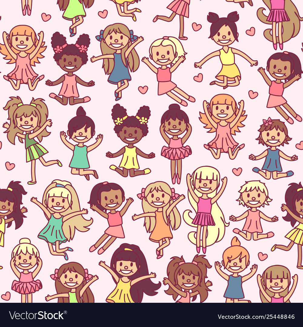 Cartoon seamless pattern