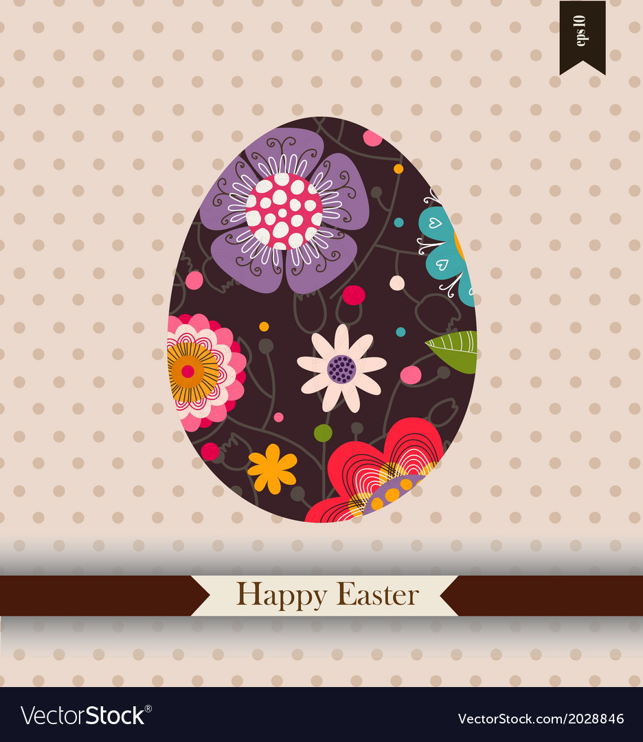 Easter greeting card with place for your text Vector Image