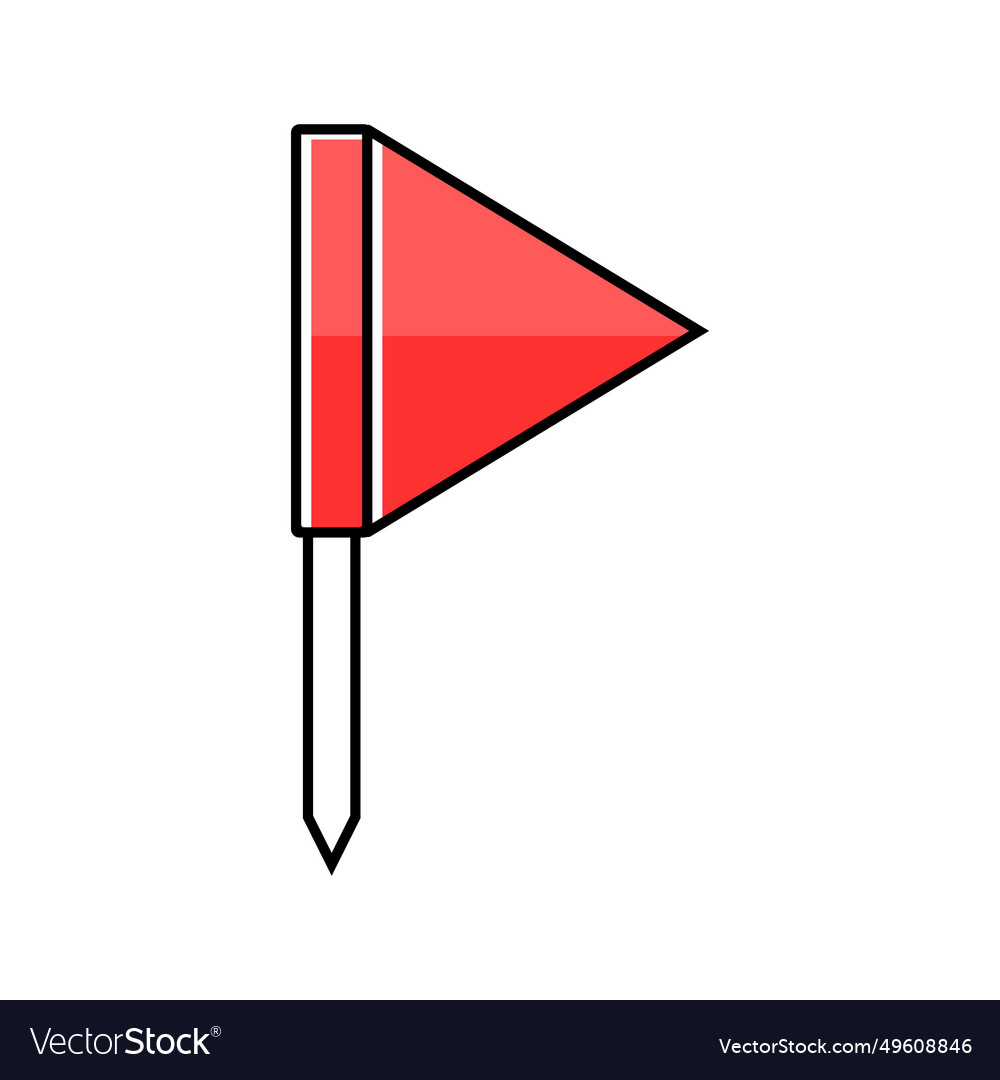 Flag red pointer map location color icon