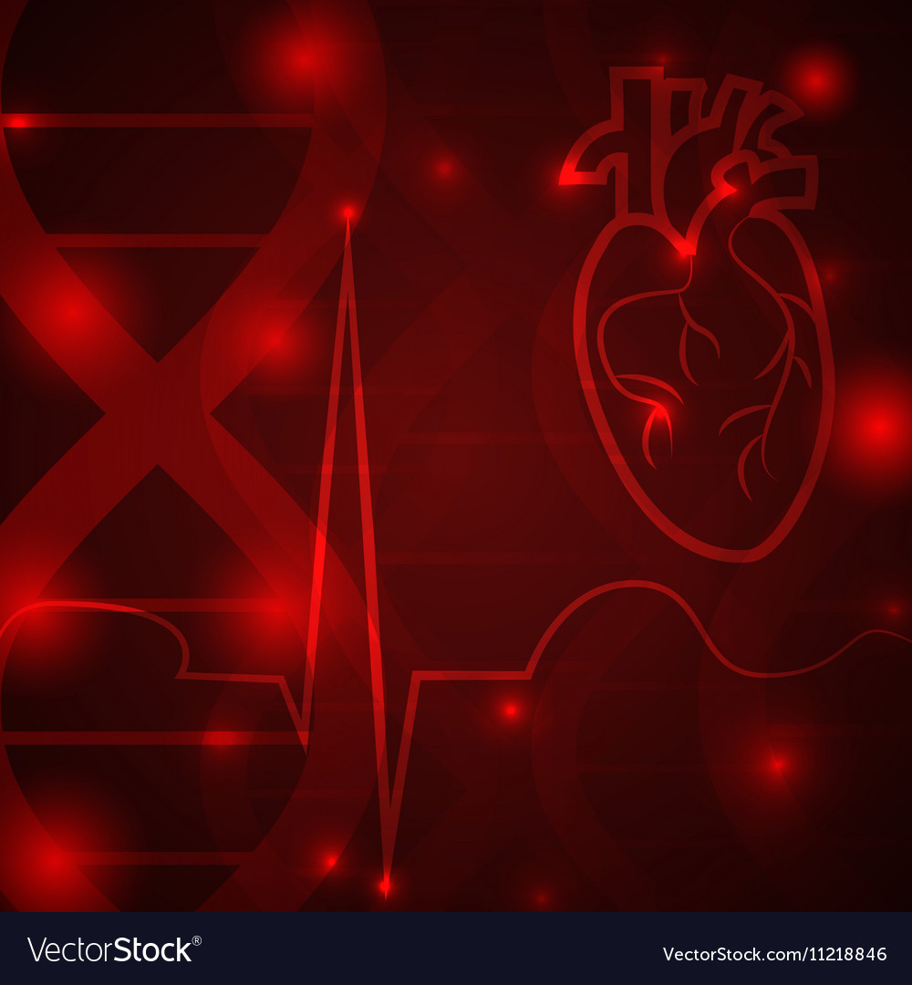 Heart pulse banner Royalty Free Vector Image - VectorStock