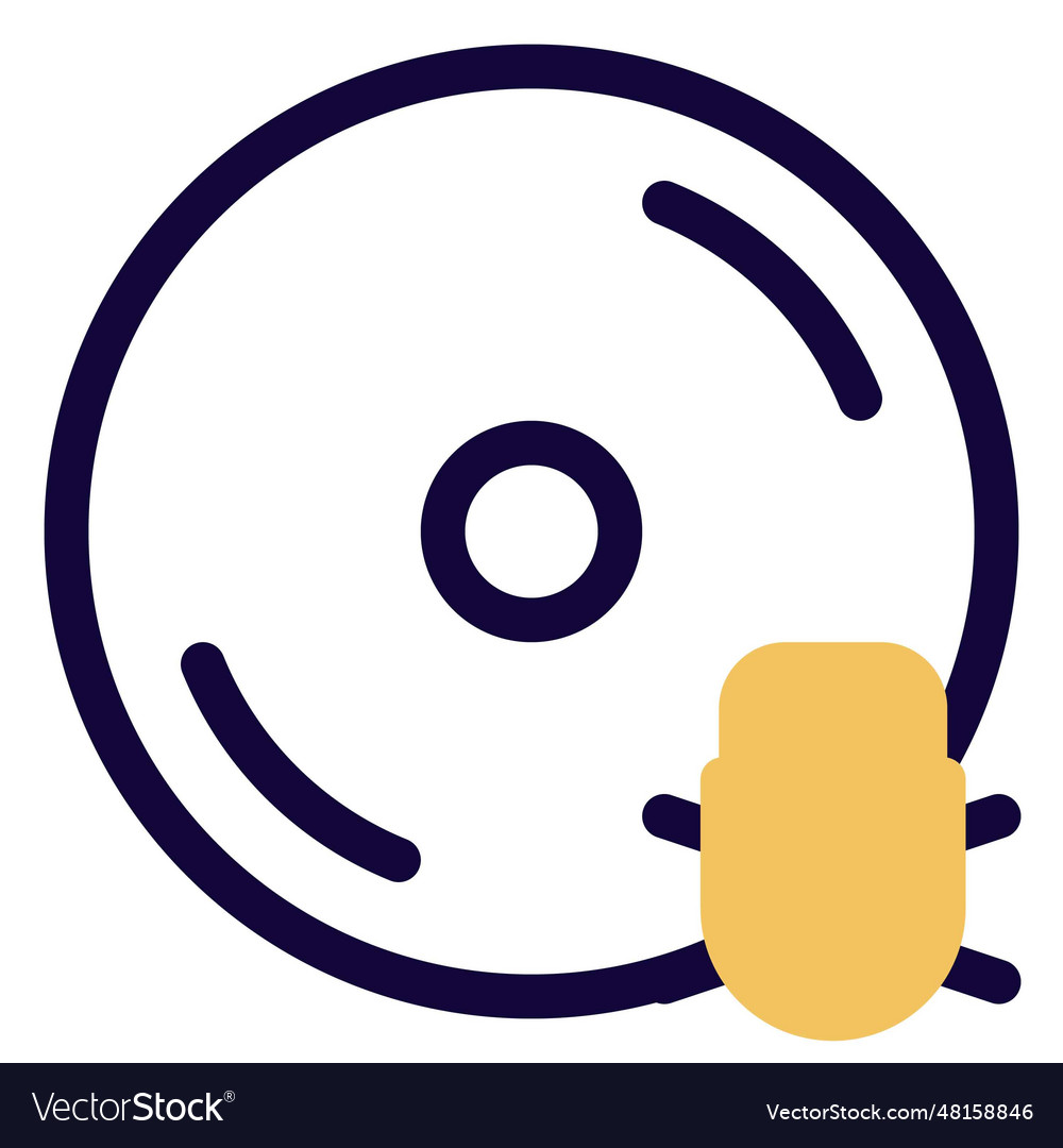 Pirated floppy disc included a virus Royalty Free Vector