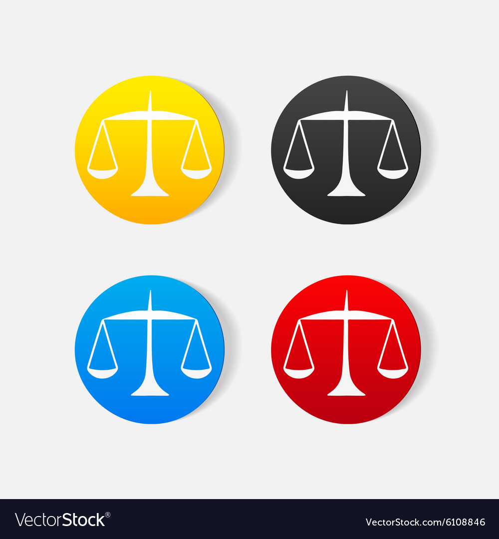 Realistic design element scales
