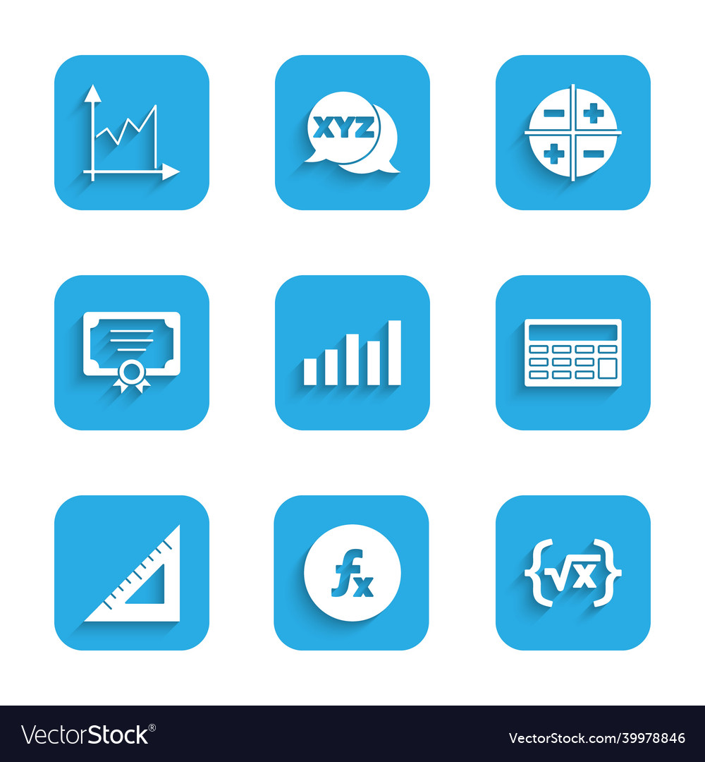 Set graph schedule chart diagram function Vector Image Set graph schedule chart diagram function