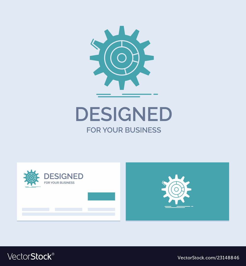Setting data management process progress business vector image Setting data management process progress business