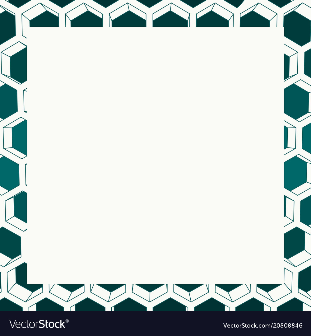 Square text space vector image Square text space
