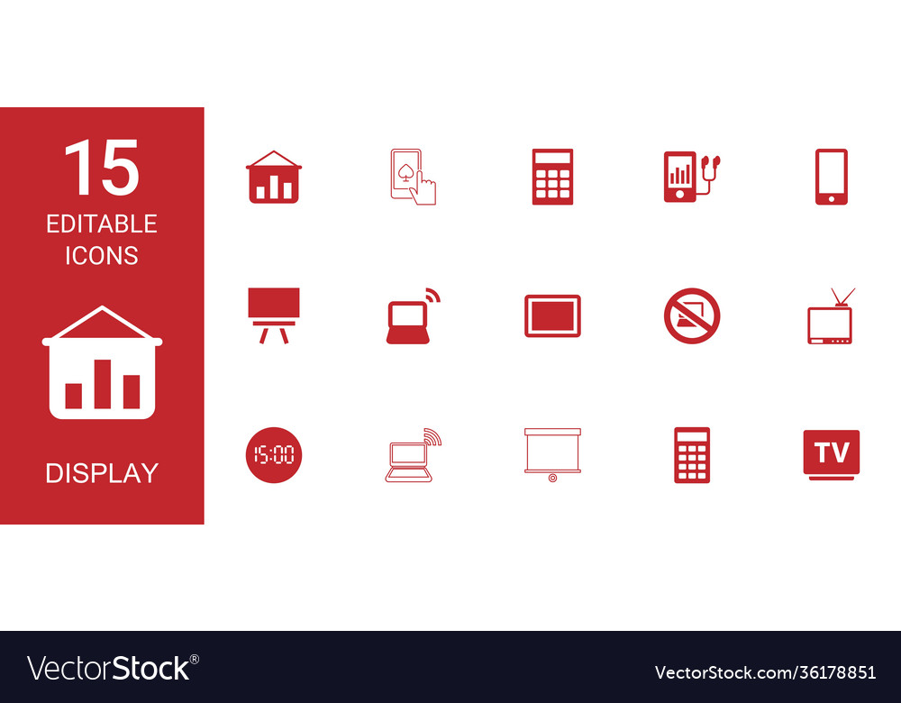15 display icons