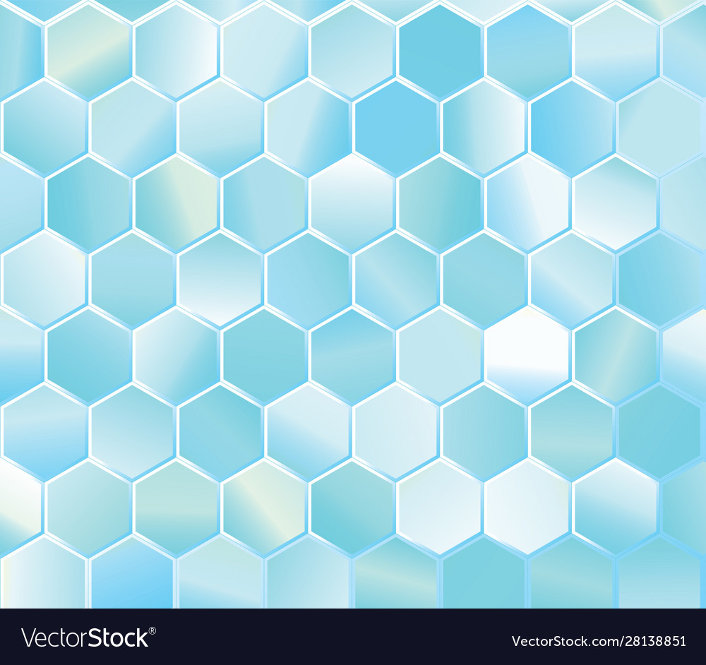 Abstract background with hexagon colored tiles