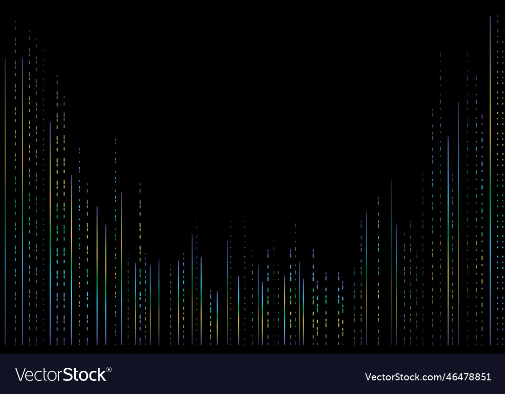 Abstract black background with gradient dashed vector image Abstract black background with gradient dashed