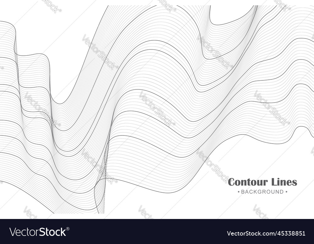 Abstract Contour Lines Background