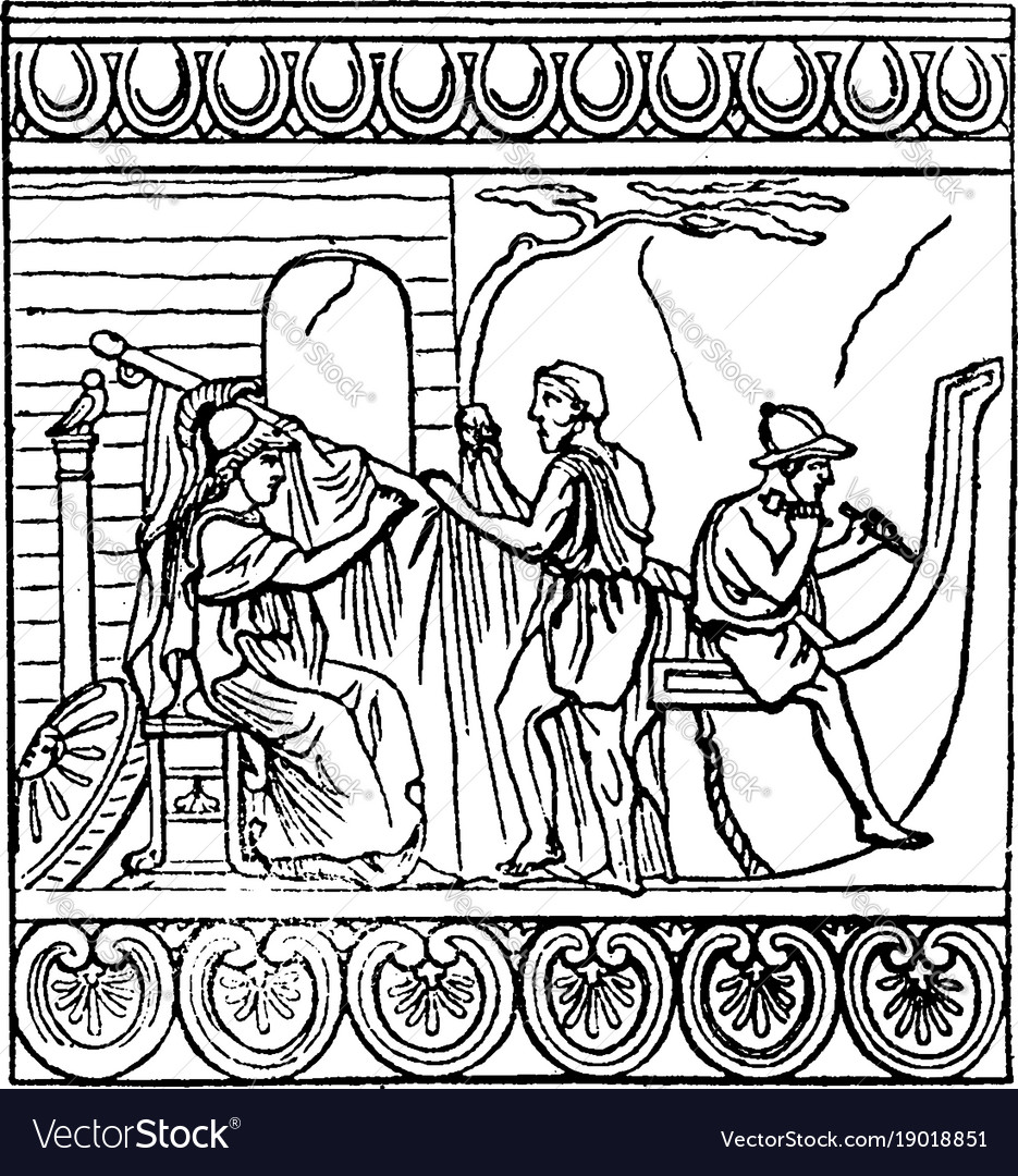 Antefixa representing minerva superintending