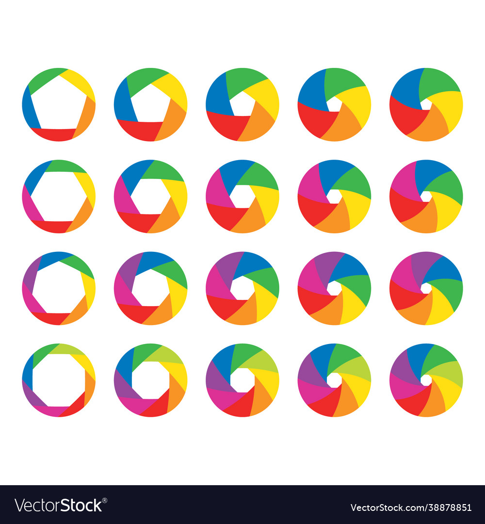 Camera aperture spectrum set