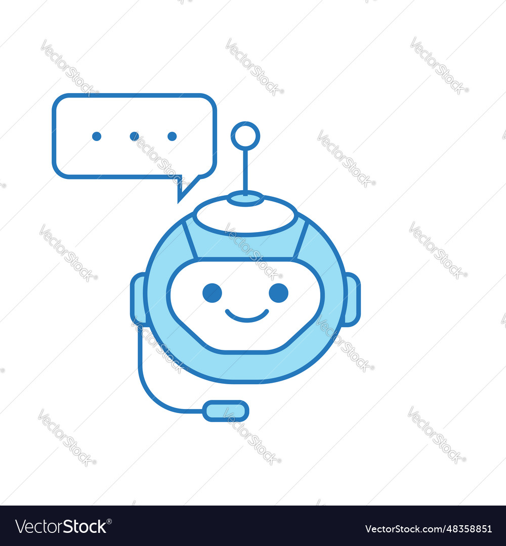 Chatbot icon or virtual assistant design vector image Chatbot icon or virtual assistant design