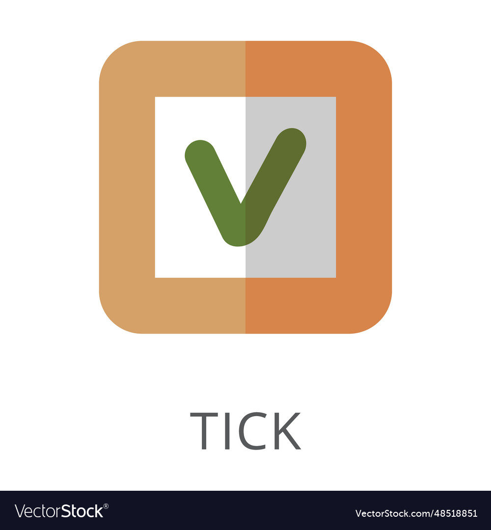 Checkmark in square as symbol for completion flat vector image Checkmark in square as symbol for completion flat